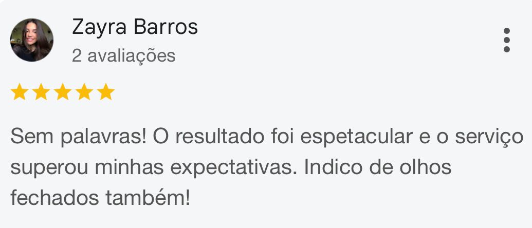 Depoimento Google — Zayra Barros
